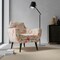 Pink Coral Red Stain Resistant Performance Floral Botanical Print Upholstery Fabric by The Yard - SKU: Brixton Punch